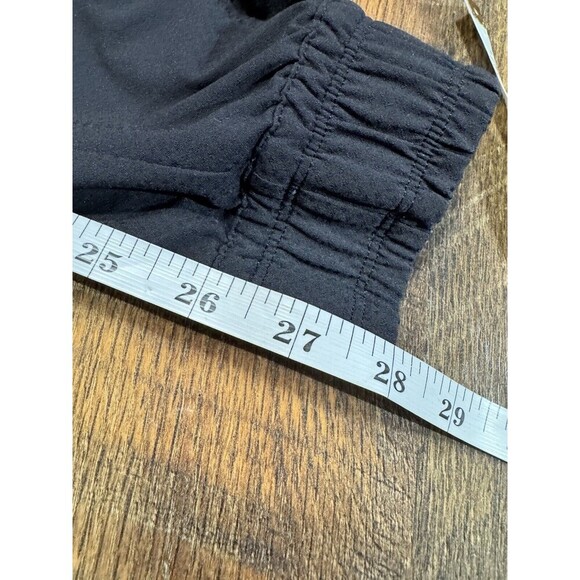 Athleta Quest Jogger Women’s 4 Belted Pants Black Mesh Sides Stretch Active - Picture 5 of 6